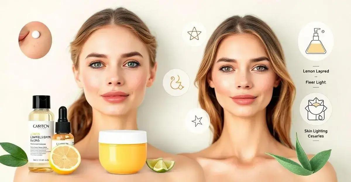 Tipos de produtos para clarear manchas